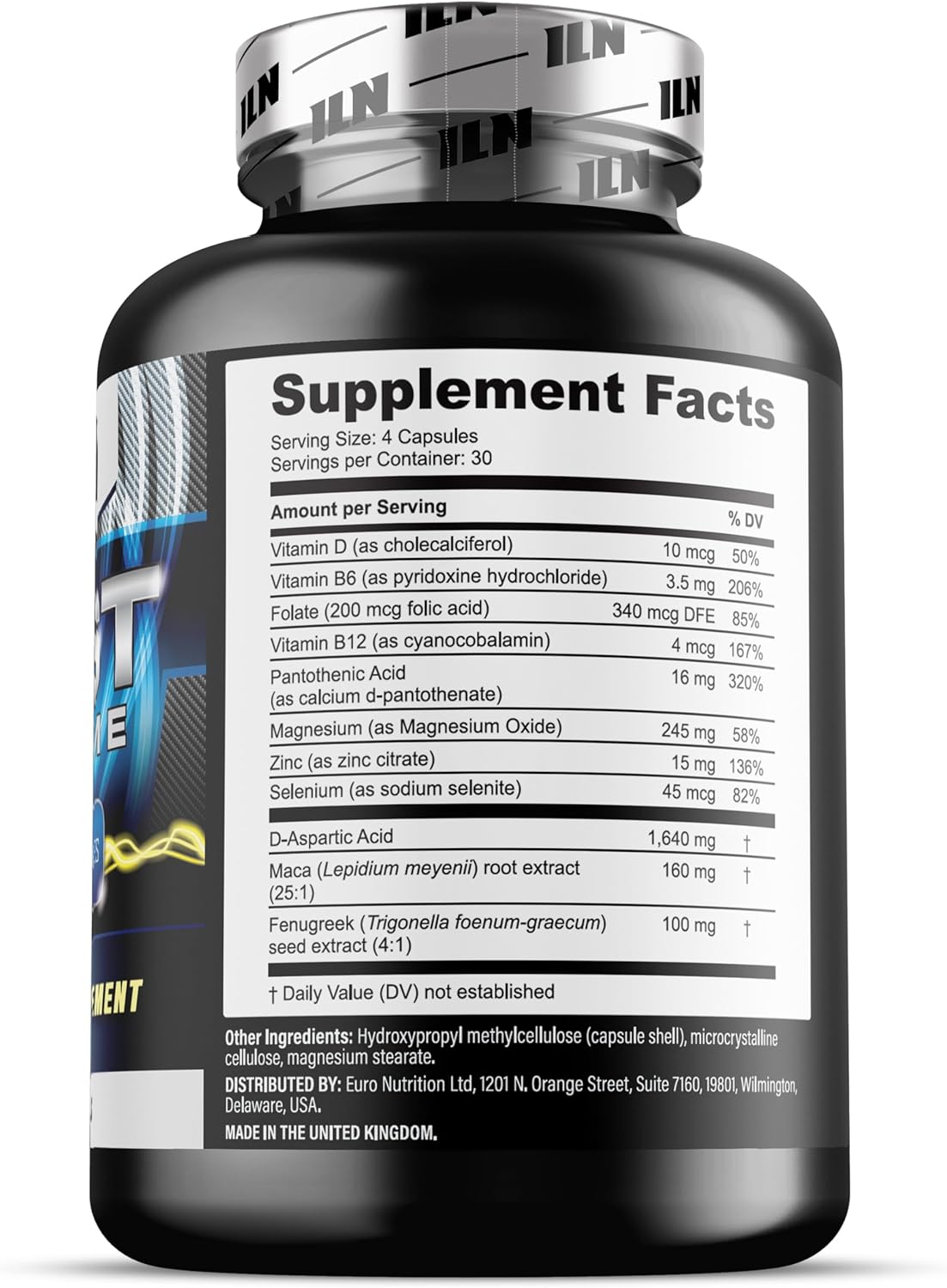 Iron Labs Nutrition Test Xtreme Supplement for Men – D-Aspartic Acid, Maca Root, Zinc and Magnesium (120 Vegan Capsules)