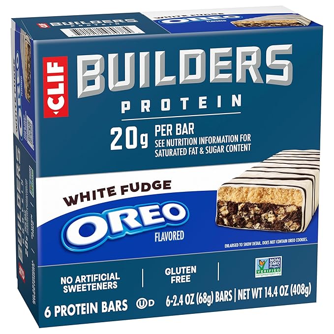CLIF BUILDERS Barra Proteica Vainilla OREO 20g Proteína Vegetal 6 Unid miniatura 10
