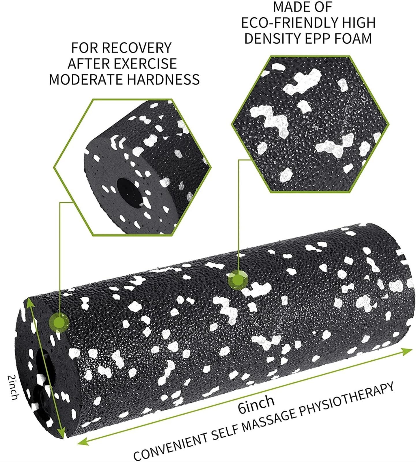 foam roller Rodillo de espuma alta densidad for Fitness, columna Yoga, fisioterapia, alivia el dolor y ejercita los rodillos masaje muscular para Espalda Piernas y Yoga(Red)