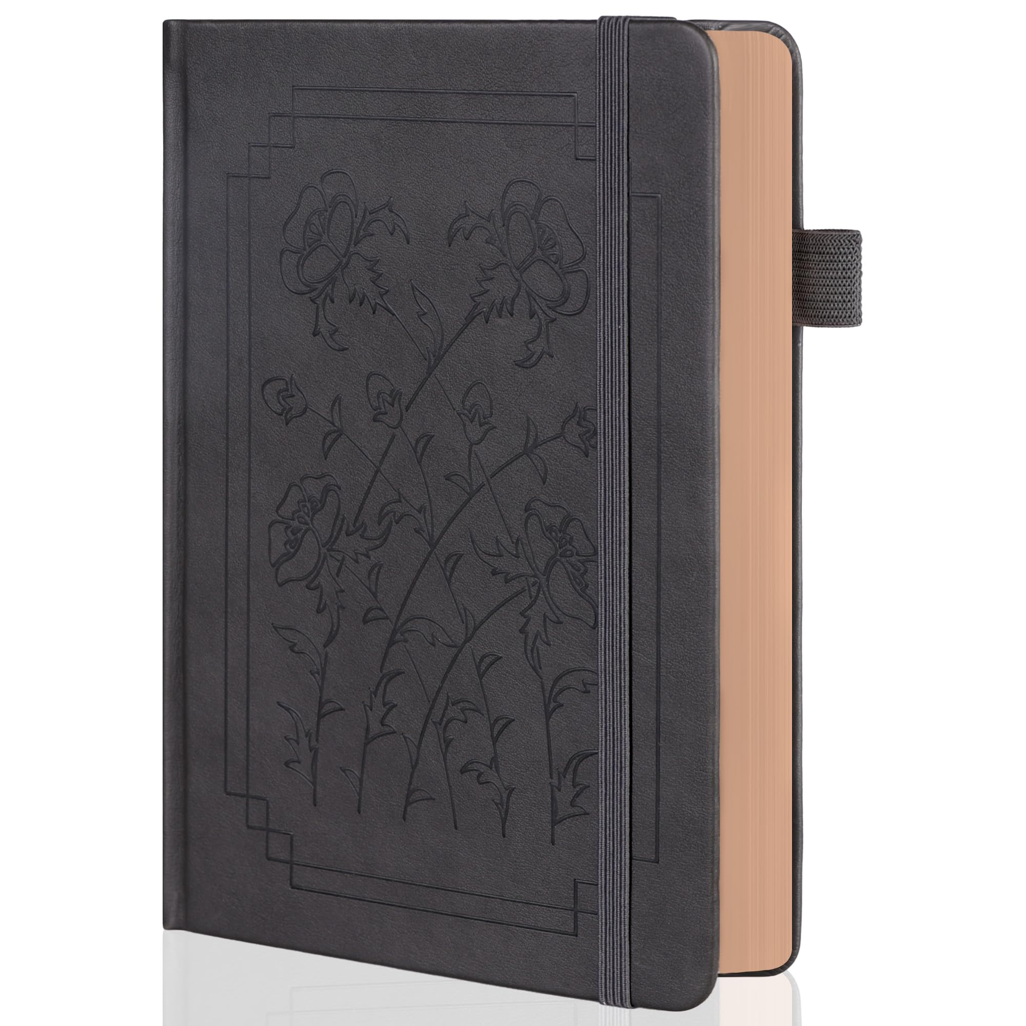 TIEFOSSI A5 Bullet Dotted Notebook, 160gsm Thick Paper, Hardcover Dot Grid Journals for Women Men, 192 Numbered Pages, Ideal for Personal Use, Goals, Organization