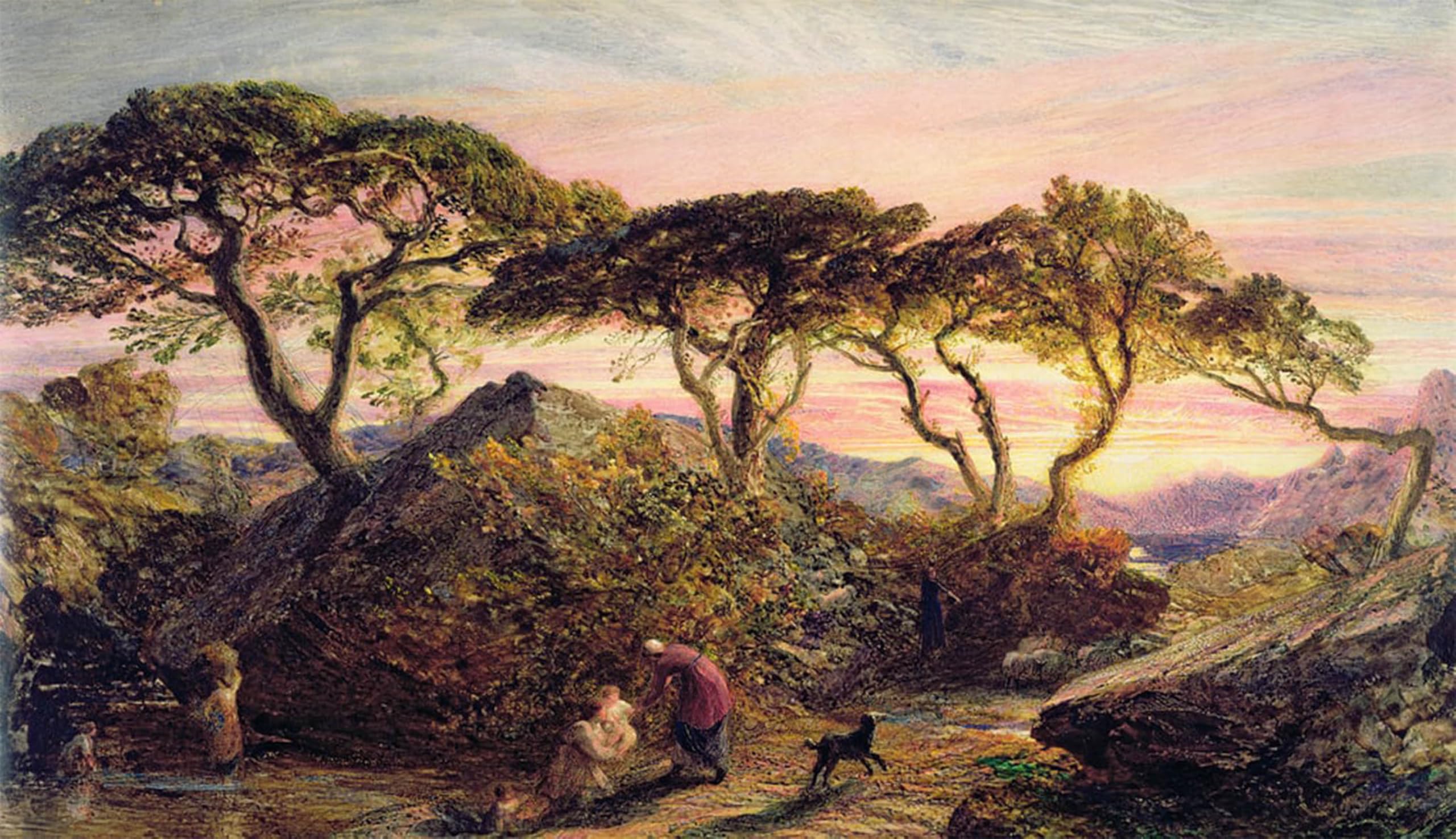 ARTXLXXBN Famous Art Print Poster Vintage Wall Art Sunset by Famous Painter Canvas Art Poster for Home Decor 60x90cm