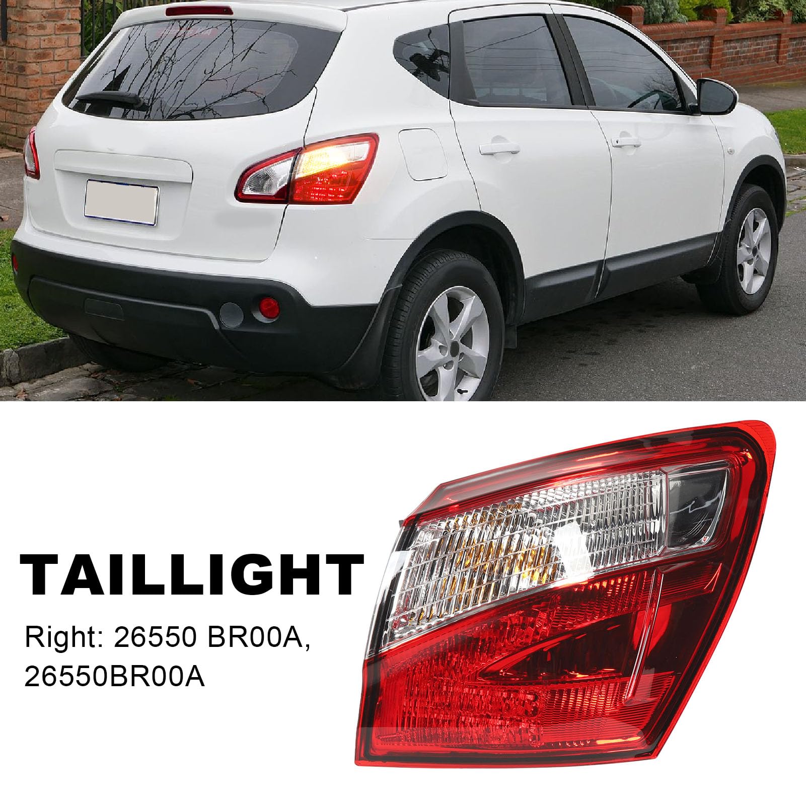 Fanale Posteriore A LED Per Nissan Qashqai J10 2010-2014, Sostituzione Diretta E Impermeabile