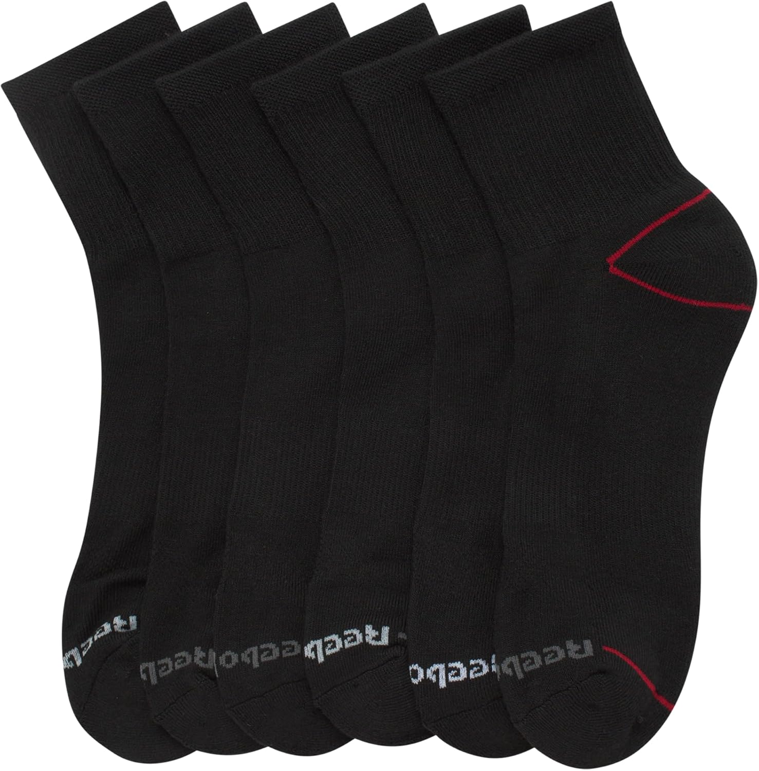Reebok Men’s Athletic Socks – Cushion High Quarter Cut Socks (6 Pack) - Image 4