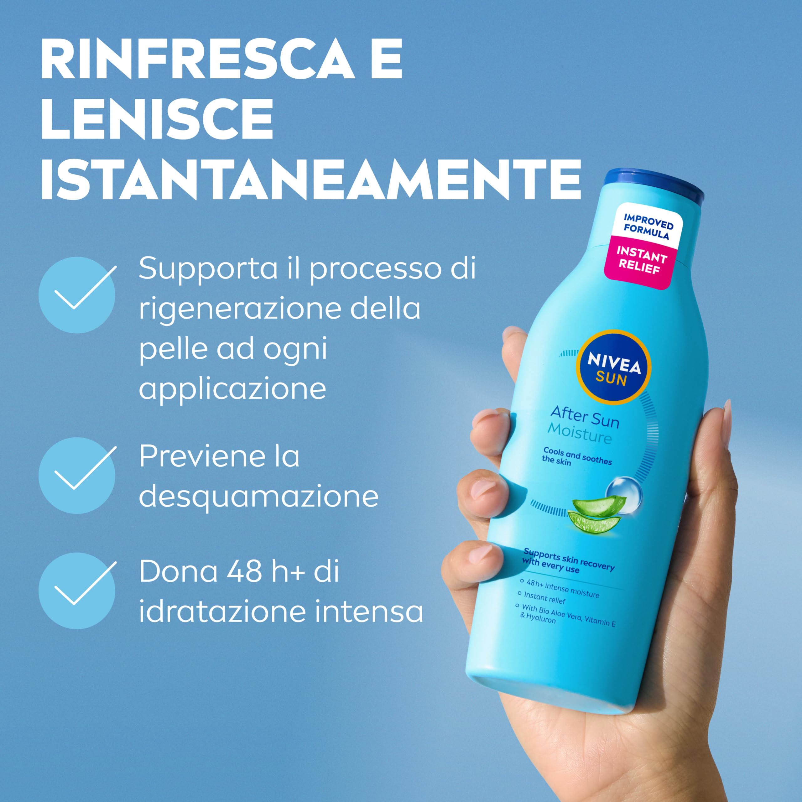 NIVEA SUN Cofanetto con Crema Solare Protect & Hydrate SPF 50+ 200 ml, Crema solare viso 50+ Luminous630 40 ml, Doposole Hydrate 200 ml e Bagnodoccia Creme Soft 50 ml in omaggio – Kit Esclusiva Amazon