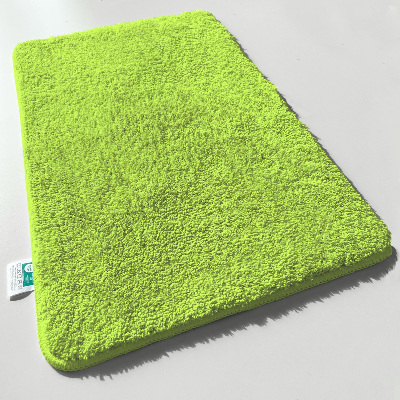 Floordirekt Badematte Sky Uni - Badezimmerteppich - Weicher, dichter Hochflor - Rutschhemmend & Schnell trocknend - Geeignet für Fußbodenheizung - Eckig & Rund