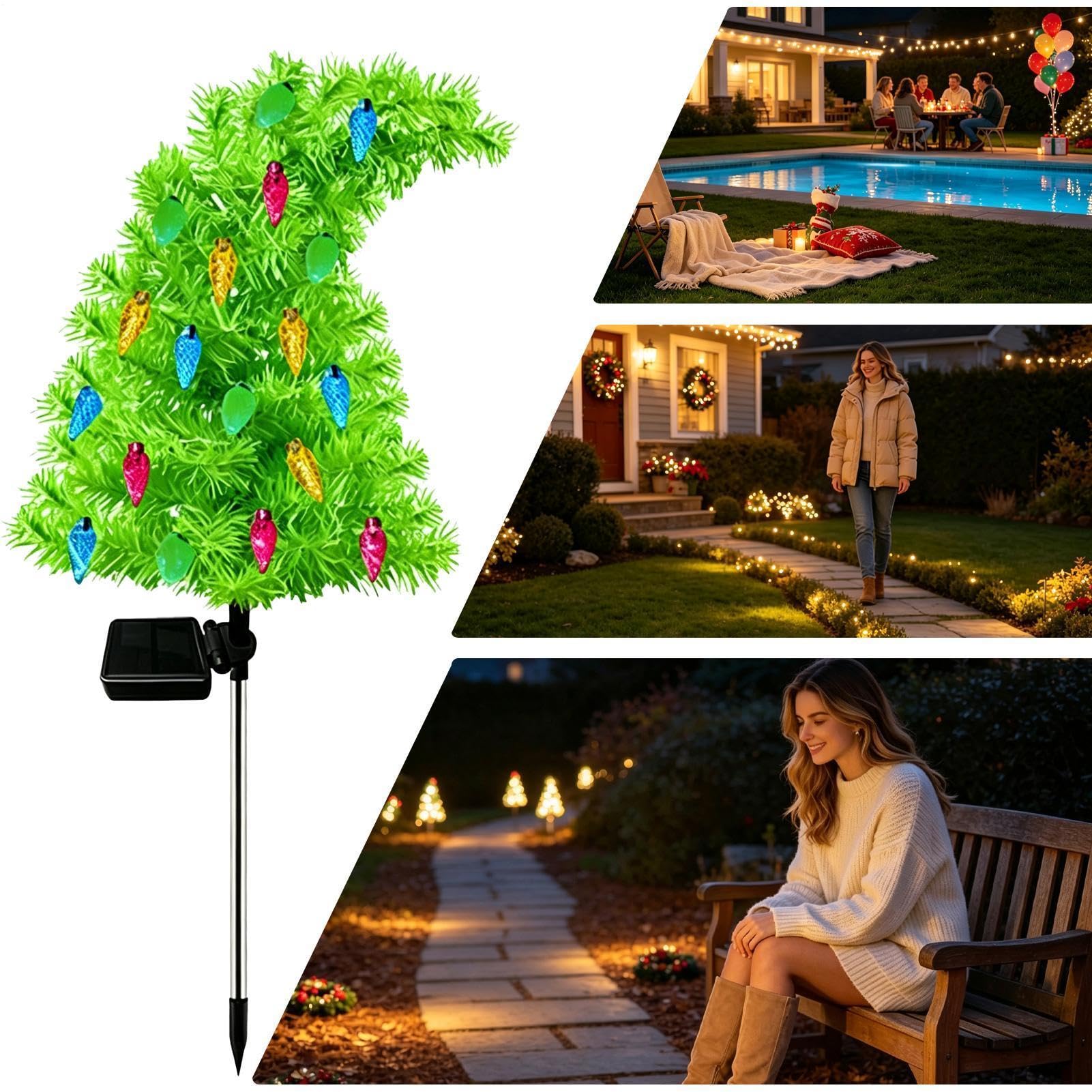 di Natale da Esterno Decorazione Giardino Impermeabile, Caldo e Divertente | Luminarie Natalizie Da Giardino Per Esterno per Giardino, , Patio, Feste e Capodanno