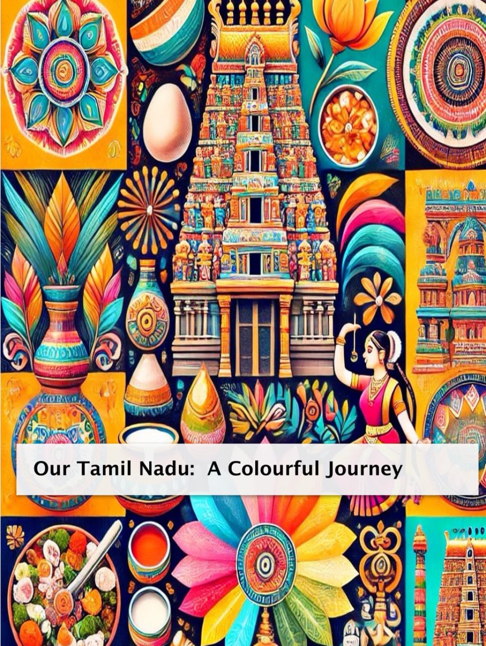 Our Tamil Culture: A Colourful Journey: Colouring book for kids on history, traditions and culture of Tamil people