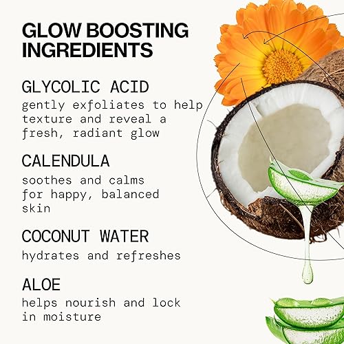 Miniatura 33 de Pacifica Belleza, toallitas desmaquillantes brillantes, ácido glicólico, agua de coco, infusión de aloe, limpieza diaria, exfoliante, cuidado