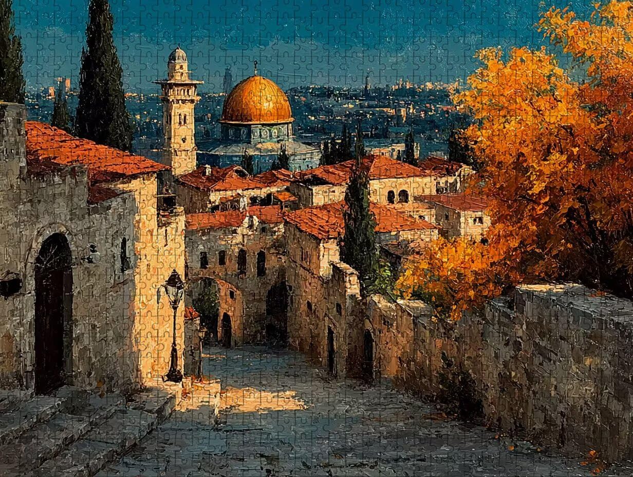 Vue De La Rue Puzzle 2000 pièces Adultes, Puzzle Bois 99x70cm, Adultes Jeu éducatif Défi énigme avec Une Boîte d'emballage Exquise, Jeu Relaxant Détente Collection, Cadeau Fille, (Architecture) 5-7648