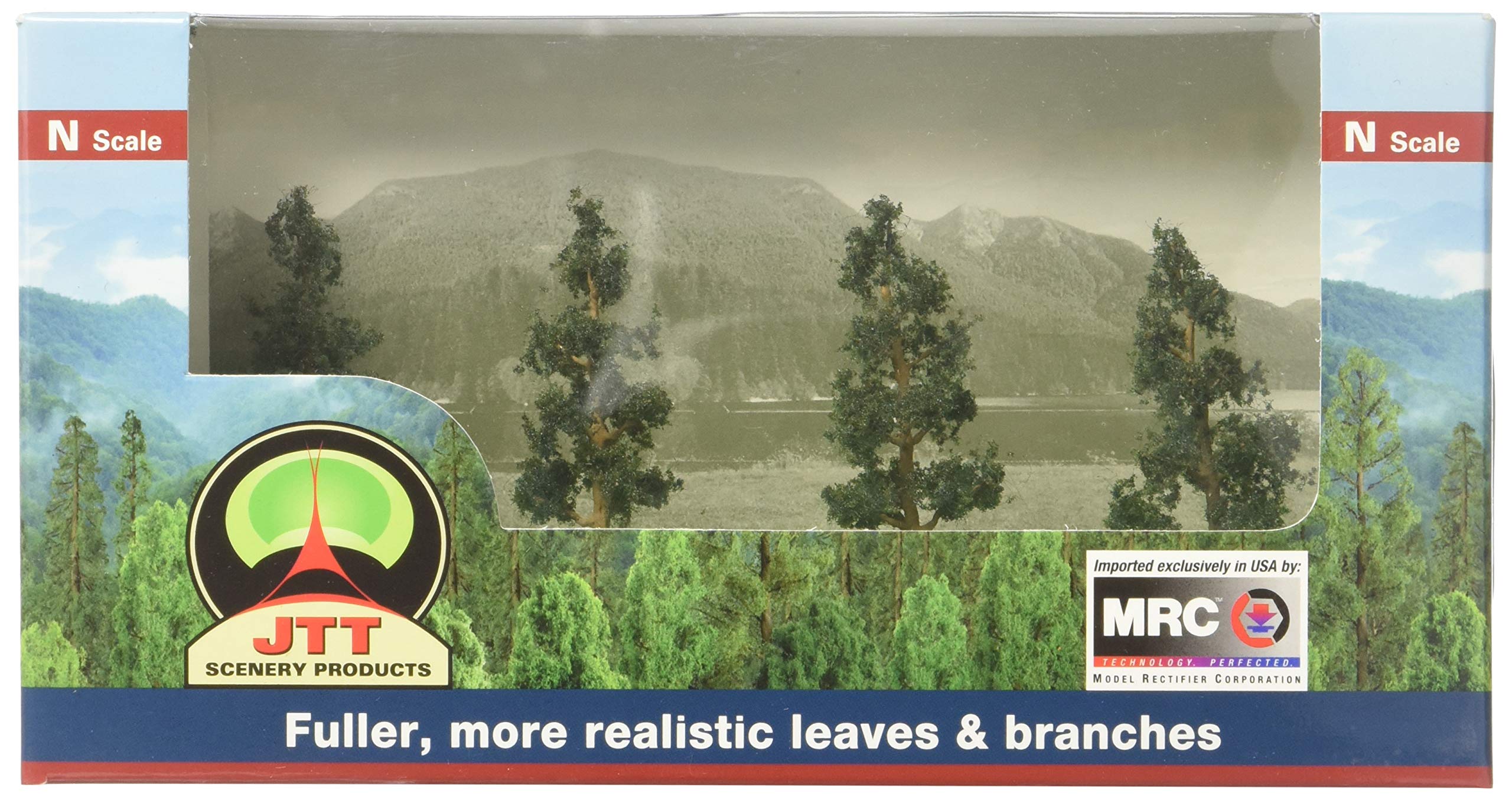 JTT Professional Series Pine Trees 2" HO/N Scale - 4 Pack
