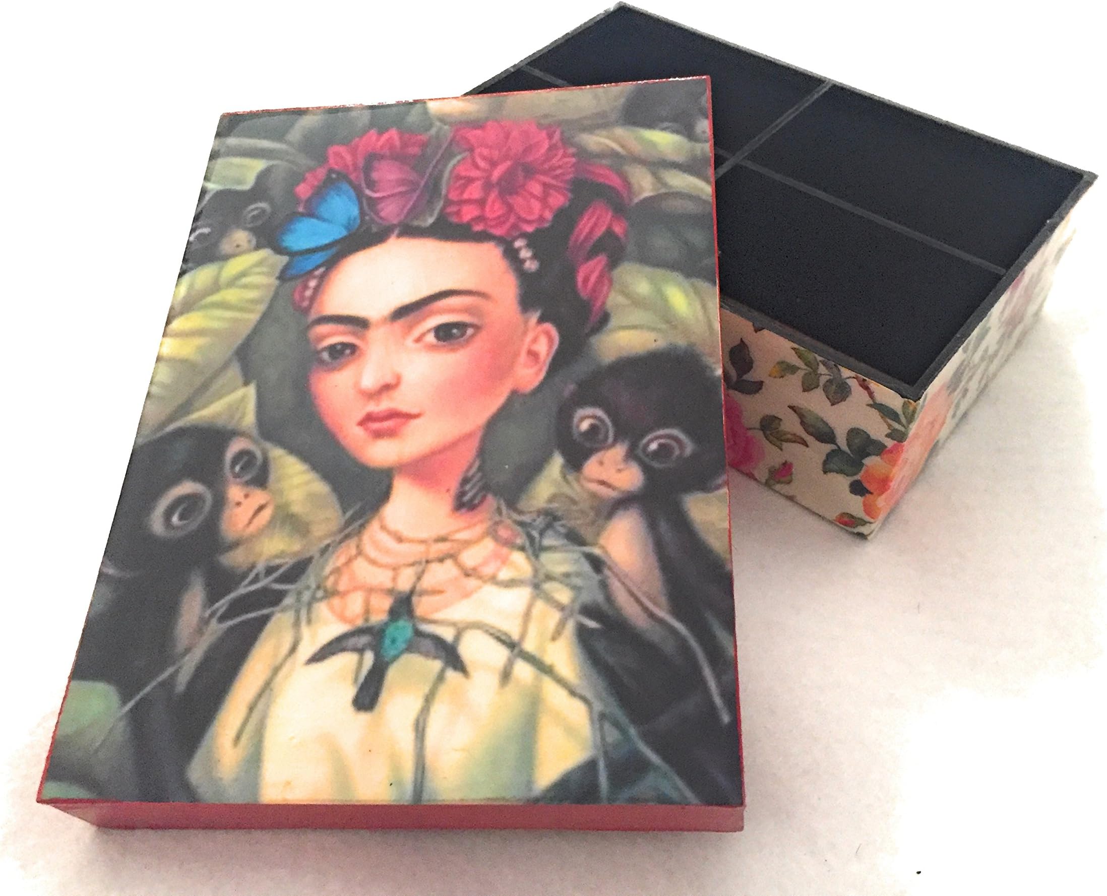 Frida Kahlo Decorative Organizer Box 7.3" x 5.3" x 2.3"