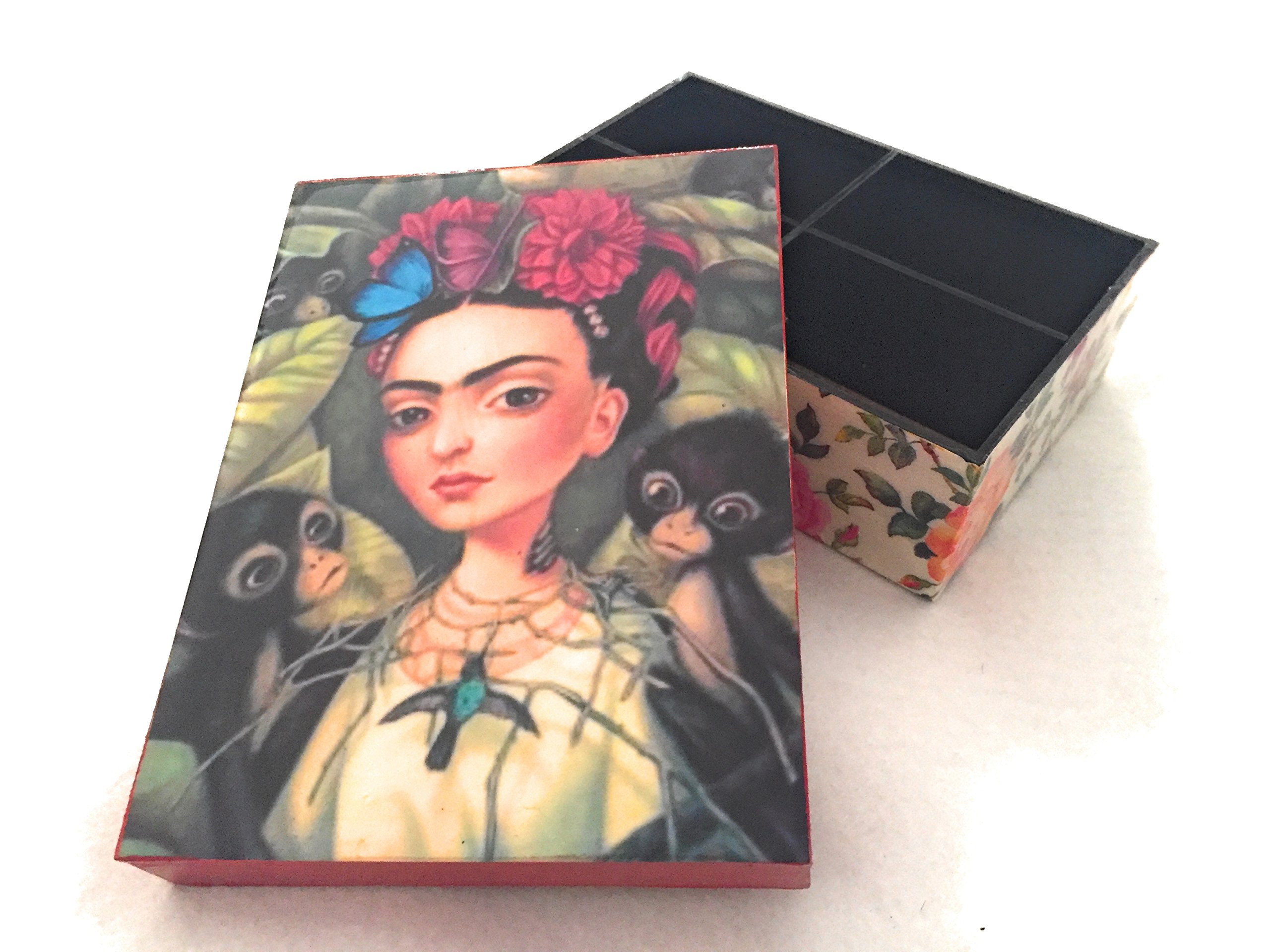 Frida Kahlo Decorative Organizer Box 7.3" x 5.3" x 2.3"