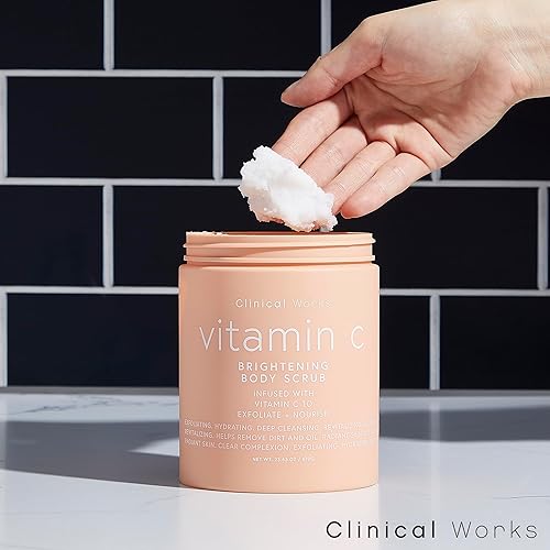 Miniatura 3 de Clinical Works Exfoliante corporal  Limpiador corporal de 23.63 onzas con infusión de vitamina C  Gel de baño diario para piel nutrida y ultra suave