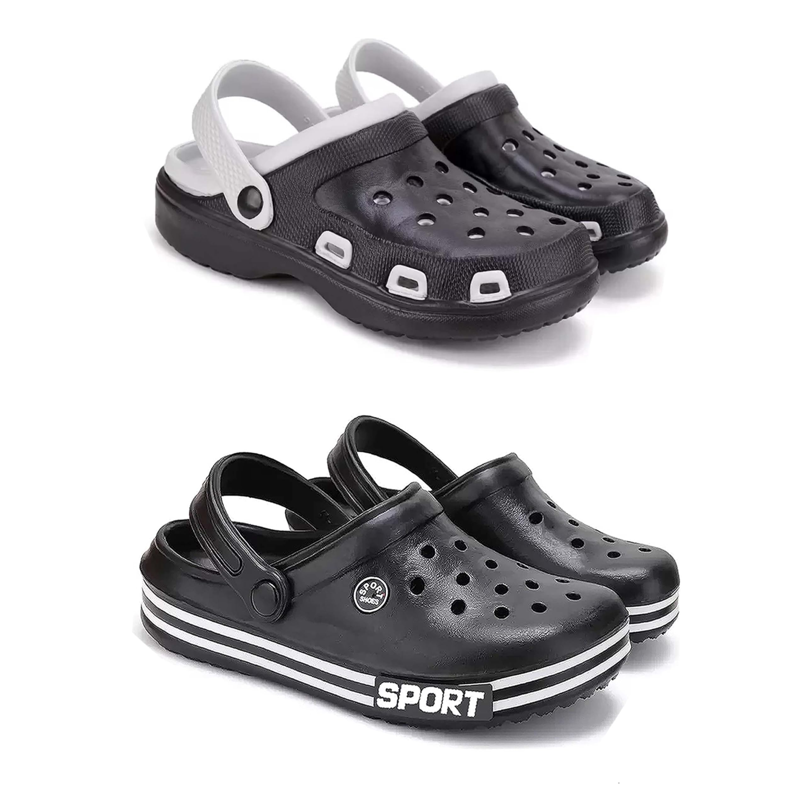 Men's Sandals Clogs| Lightweight Wear| Stylish & Easy to Wear For Men's PCV-SAN-(2-COMBO)-3018-3014-image-10