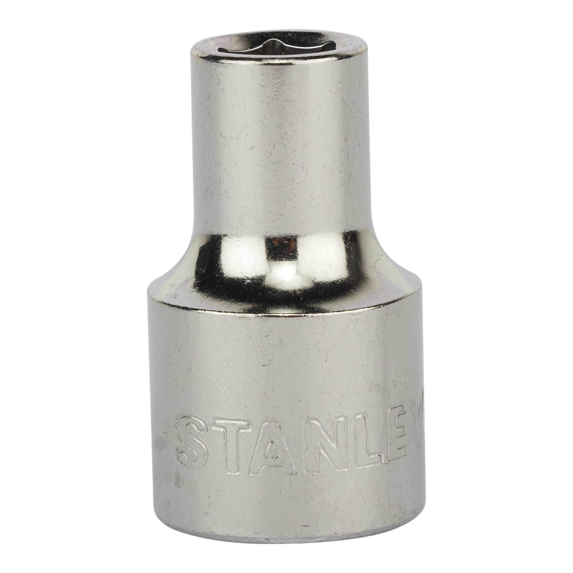 STANLEY 1-86-509 Chrome Vanadium Steel 6 Point Standard Socket 1/2 inch 9 mm Silver-image-46