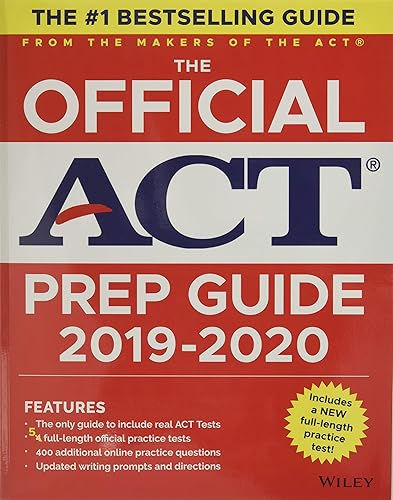 The Official ACT Prep Guide 2019-2020, (Book + 5 Practice Tests + Bonus Online Content)