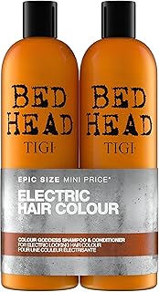 TIGI Bed Head Urban Antidotes Colour Goddess Shampoo and Conditioner Set for Dyed Hair, Color Protectant Hair Care Duo, 25.35 fl oz.