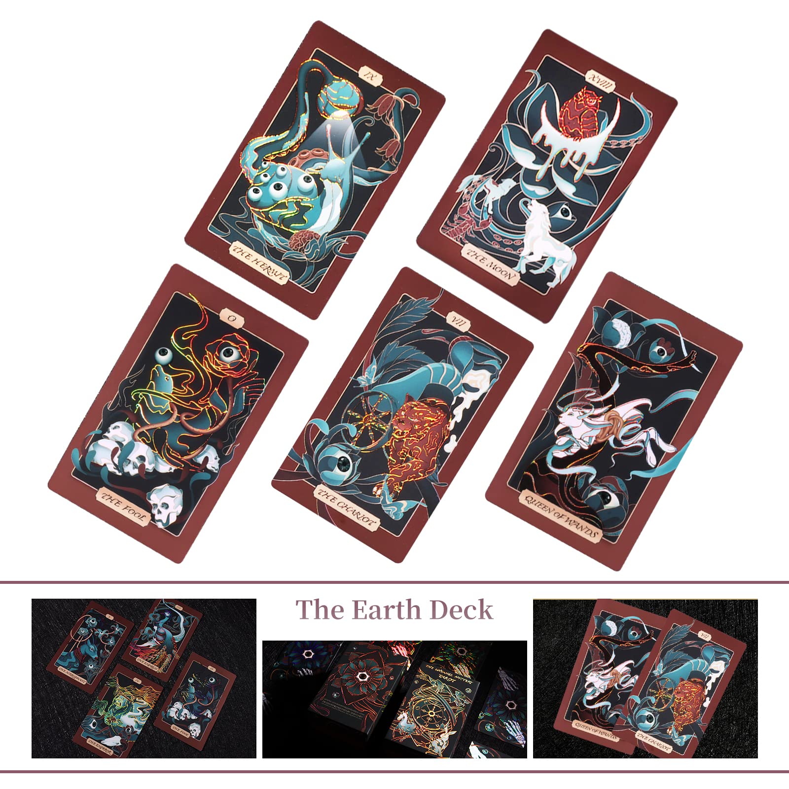【正規品タロットカード】豪華✨天空の羅針盤✨星空のデッキデッキゴールド×ブラック Amazon.co.jp: タロットカード ゴールドホイルタロットカード