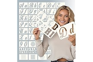 Large Stencils Alphabet & Numbers for Bullet Journal