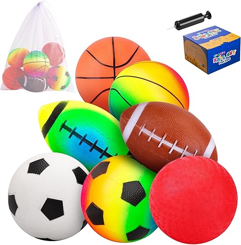 Miniatura 8 de PlayZap Paquete de 6 pelotas para niños pequeños, juego de pelotas suaves de espuma, 3.5 pulgadas, pequeñas, fútbol, baloncesto, béisbol, fútbol