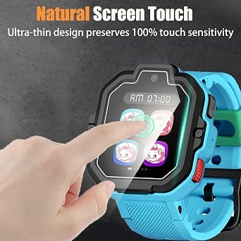Lamshaw Compatible for TickTalk 5 Screen Protector, [6 Pack] Full Coverage TPU Clear Film Compatible for TickTalk 5 Kids Smart Watch (6 Pack)