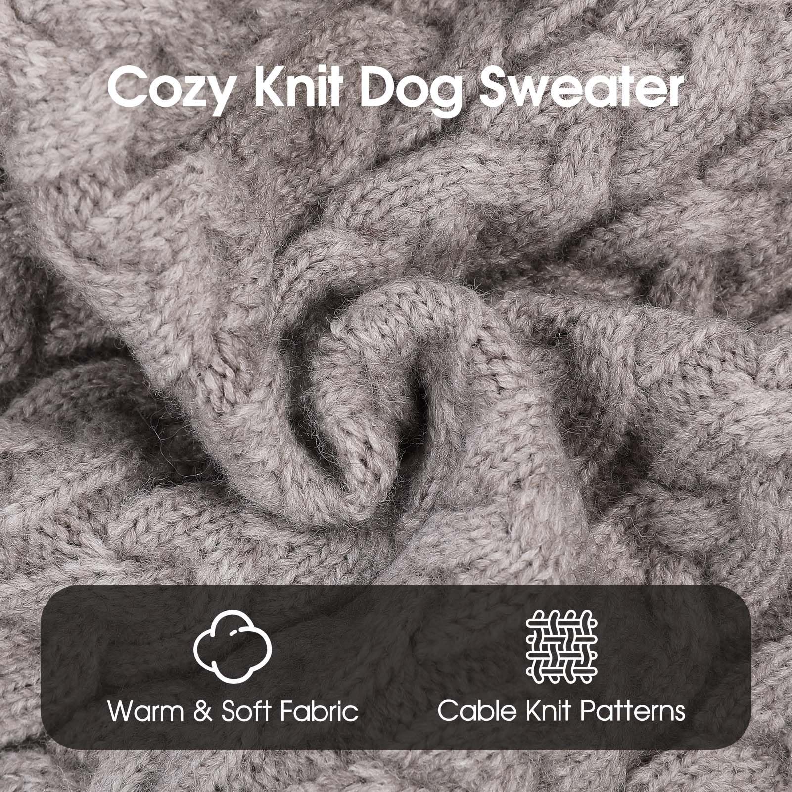 ASENKU Jersey para Perros Mediano M,Jersey de Punto Lavable con Cuello Alto, Suéter para Perros Gato Cálido Ropa de Invierno,Abrigo para Mascotas para Bulldog Frances,Chihuahua,Teckel