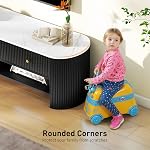 HOMCOM TV Stand with Storage, Modern TV Table with Marble-Effect Top, 3 Drawers and 2 Open Shelves for 32-65 Inch Television, Entertainment Center for Living Room, Black