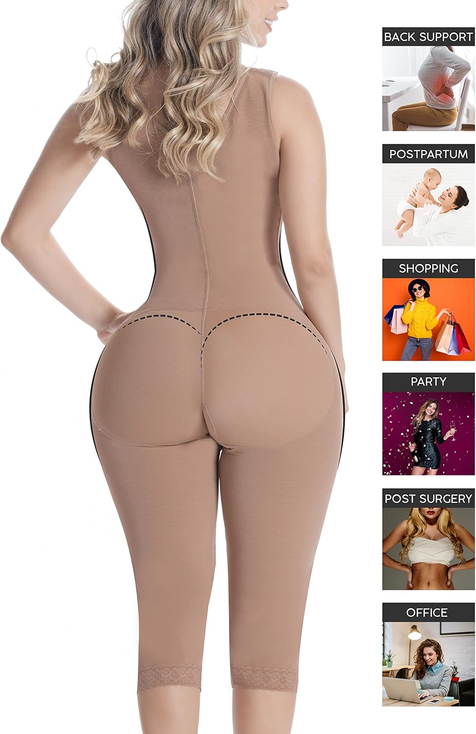 Sonryse S010 Fajas Colombianas Stage 1 Post Surgery BBL Tummy Tuck Lipo Compression Garment for Women - Image 7