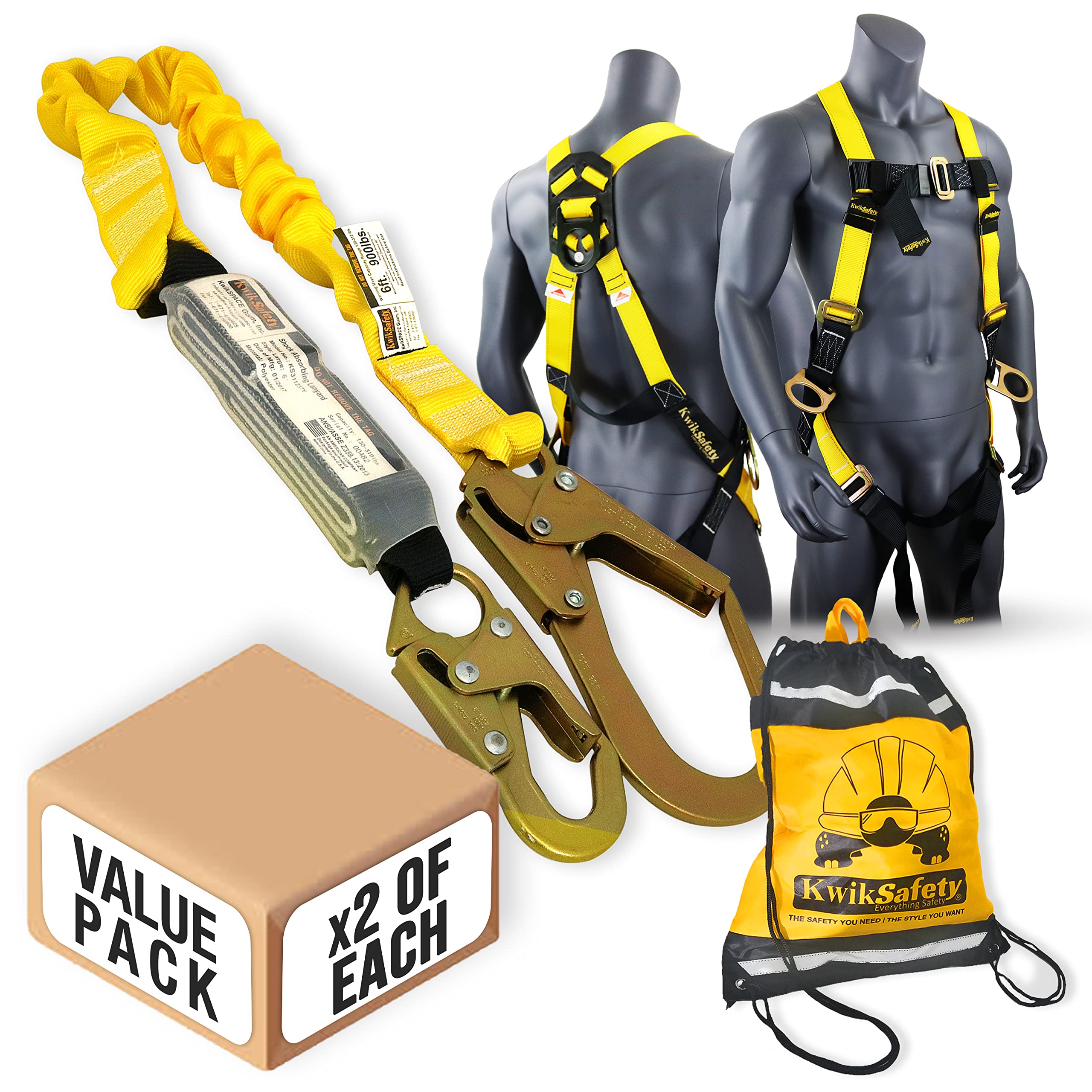 Buy KwikSafety (Charlotte, NC) BOA Value Pack External Shock Absorber Single Leg 6 ft ANSI