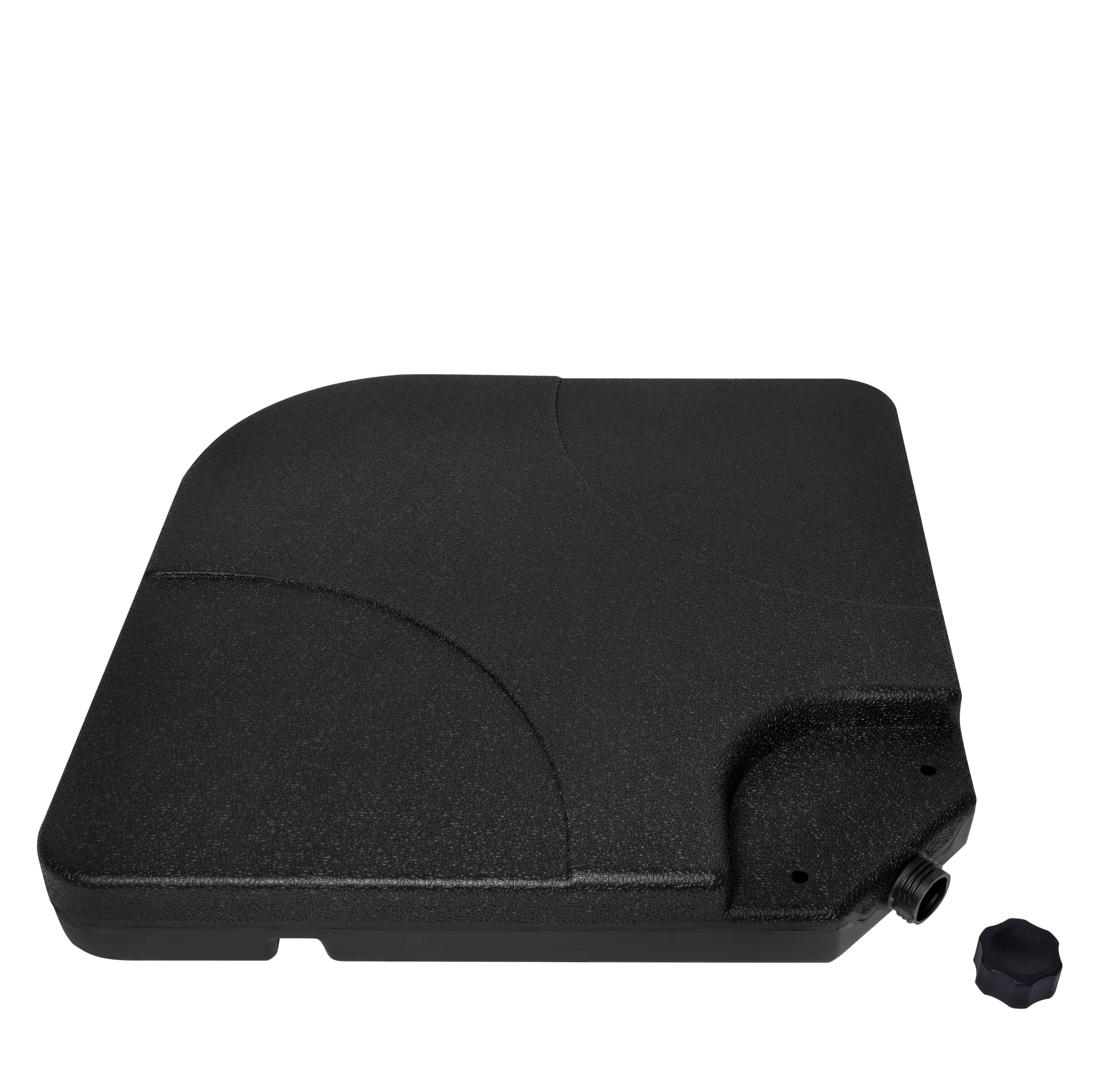 VONROC Sonnenschirmplatten Bardolino – Befüllbare Sonnenschirmplatten - 50x50 cm – Inhalt 15 l – 4 Stück für Ampelsonnenschirm