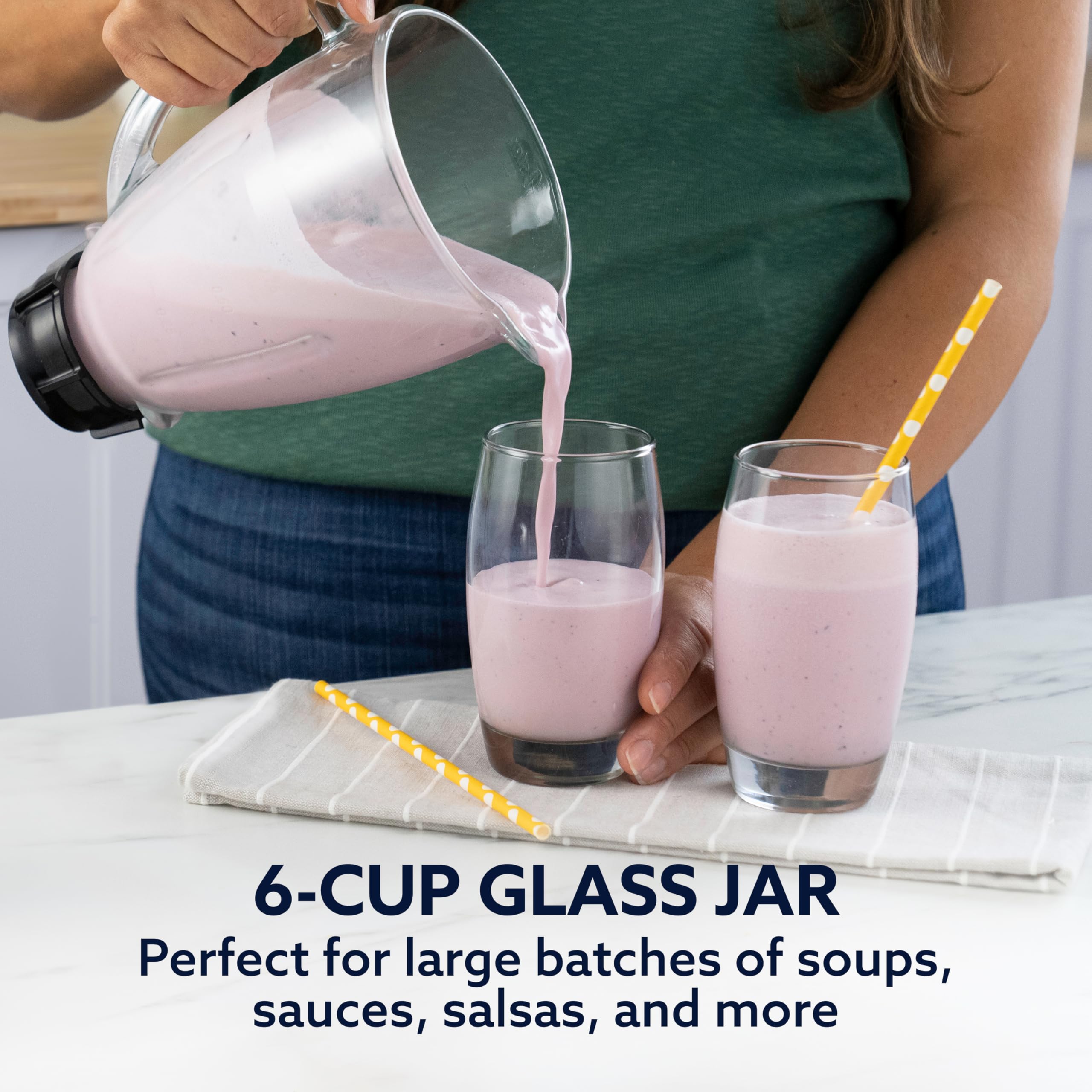 Oster Blender | Pro 1200 with Glass Jar, 24-Ounce Smoothie Cup