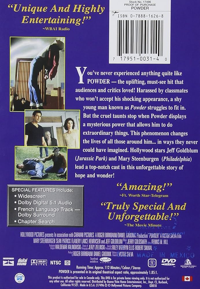 Amazon.co.jp: POWDER (1995)(北米版)(リージョンコード1)[DVD