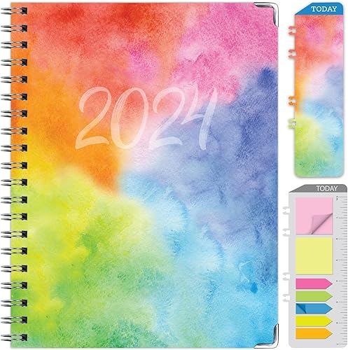 Global Printed Products Agenda 2024 de tapa dura (noviembre de 2023 a diciembre de 2024) agenda diaria, semanal, mensual, anual, de 8.5 x 11