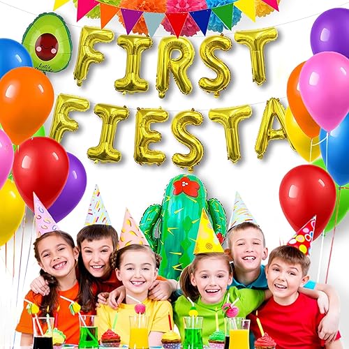 Miniatura 6 de Decoraciones de cumpleaños para la primera fiesta, globos de fiesta mexicana, suministros de decoración para fiesta de primer cumpleaños,