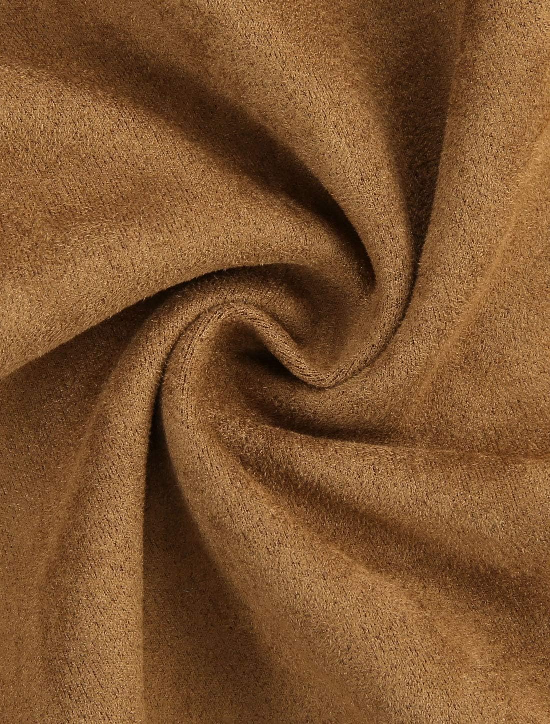 Allegra K Women's Faux Suede Trench Coat Notched Lapel Double Breasted Jacket with Belt - Image 6