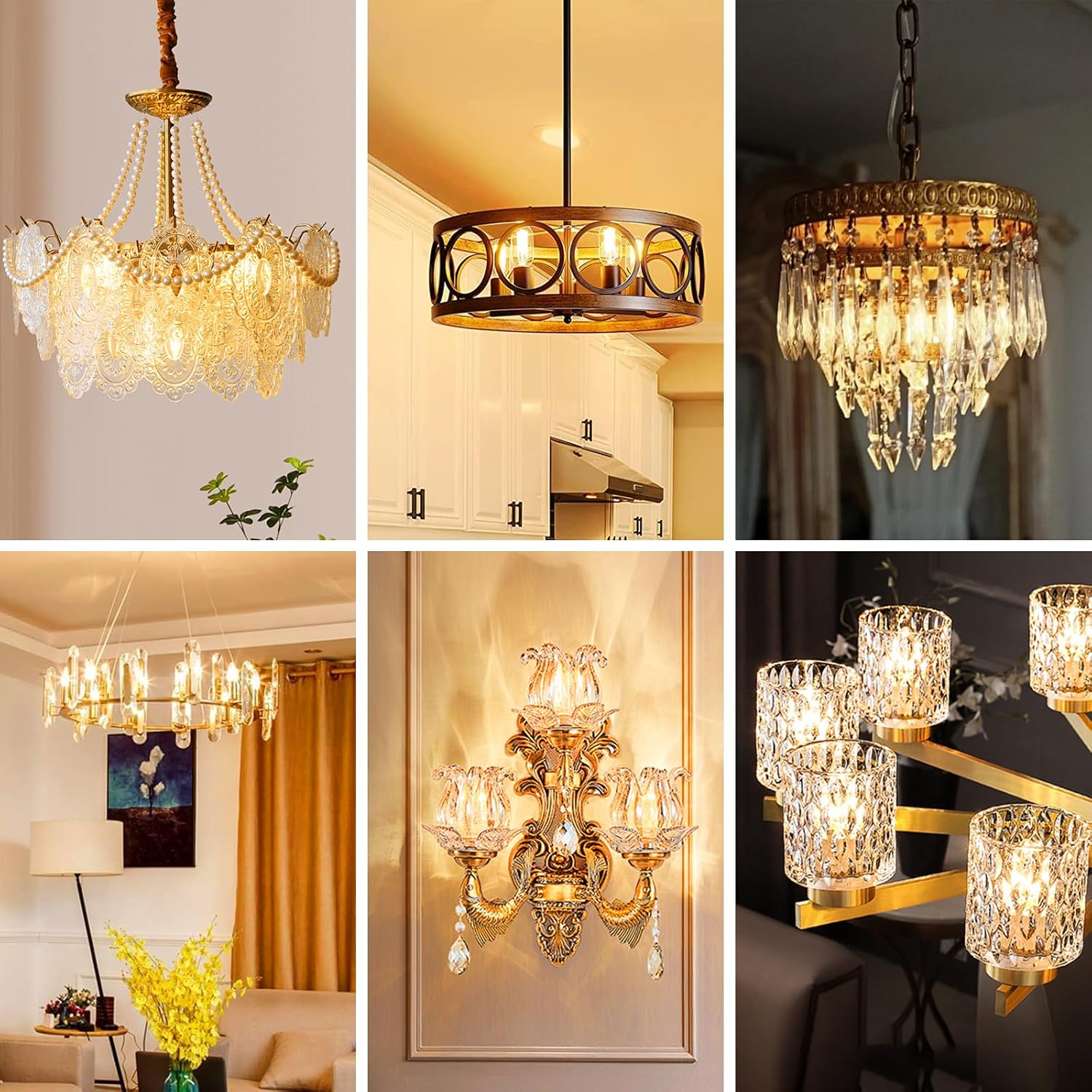 E12 LED Candelabra Bulbs 4W40W Equivalent, Warm White 2700K, 400LM intage Candle Light Bulbs, B11 Glass led Lamp Bulbs for Chandelier, 2 Pack (C35 Warm White)