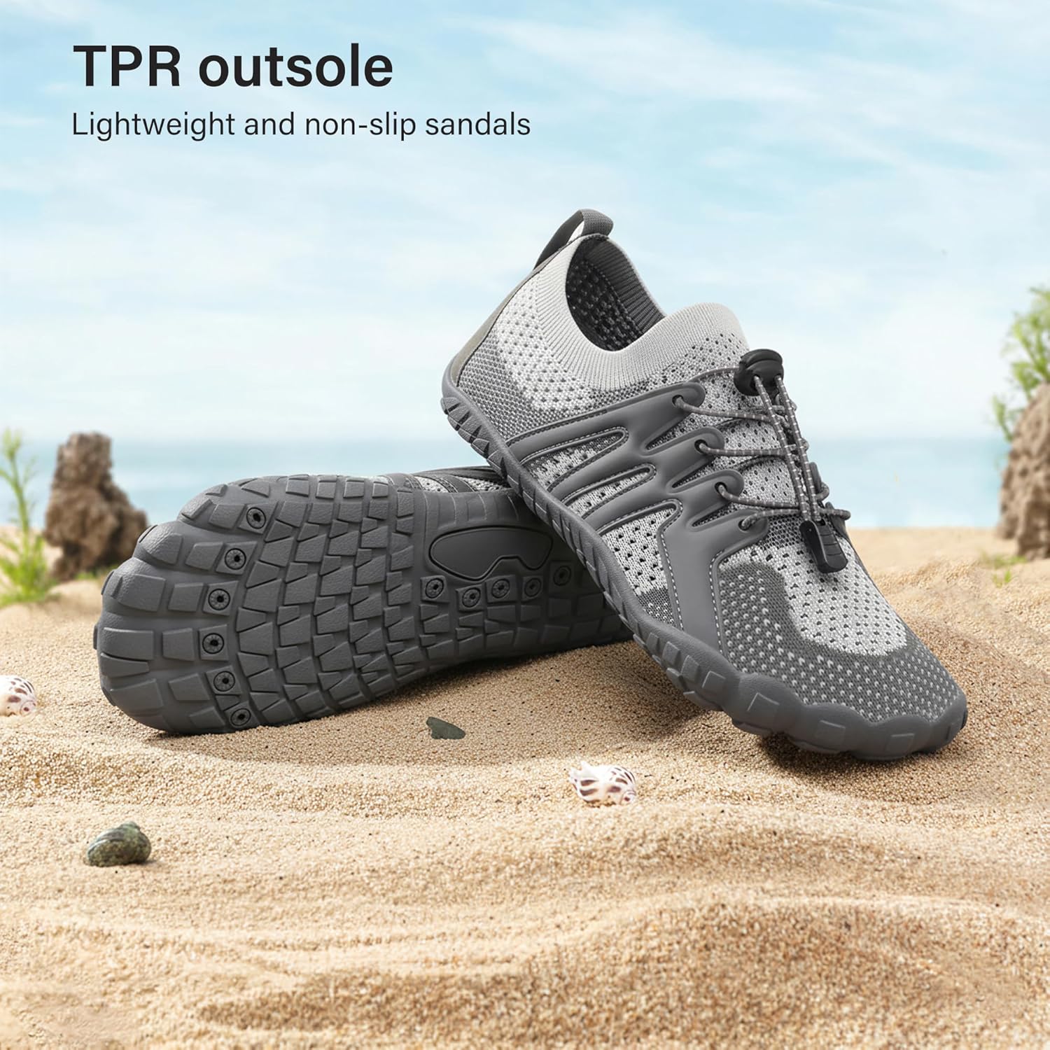 Stelle Water Shoes for Women Men, Quick-Dry Barefoot Aqua Shoes for Beach, Swim, Pool, Boating & Yoga, Lightweight Water Shoes for Adult - Image 3