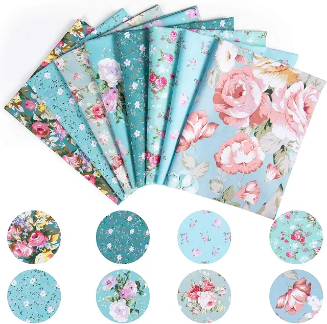 Baumwolle Stoff Patchwork Bundle - 8 Stück 50x40 cm für Näharbeiten