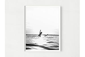 Dude Perfect Poster: Surfer Dude Print for Coastal Home Decor