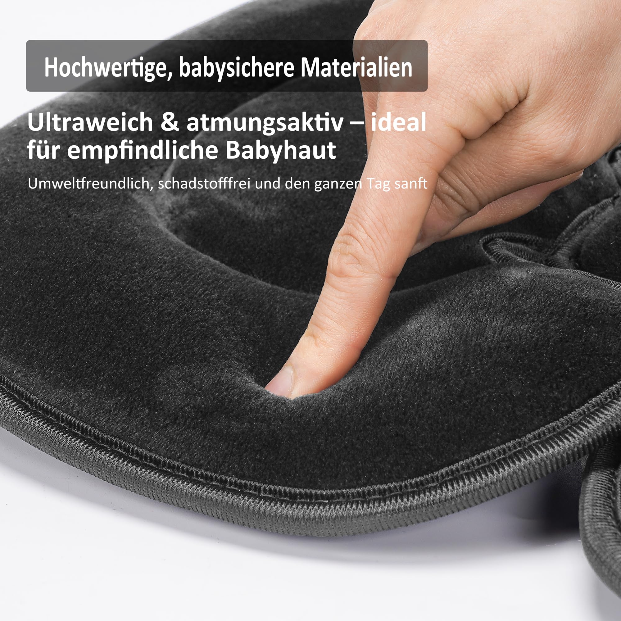 Coussin universel pour siège bébé - Tapis réversible pour siège bébé et poussette - Appuie-tête et corps pour nouveau-né - Coussin toutes saisons pour chaise haute, siège bébé et voyage