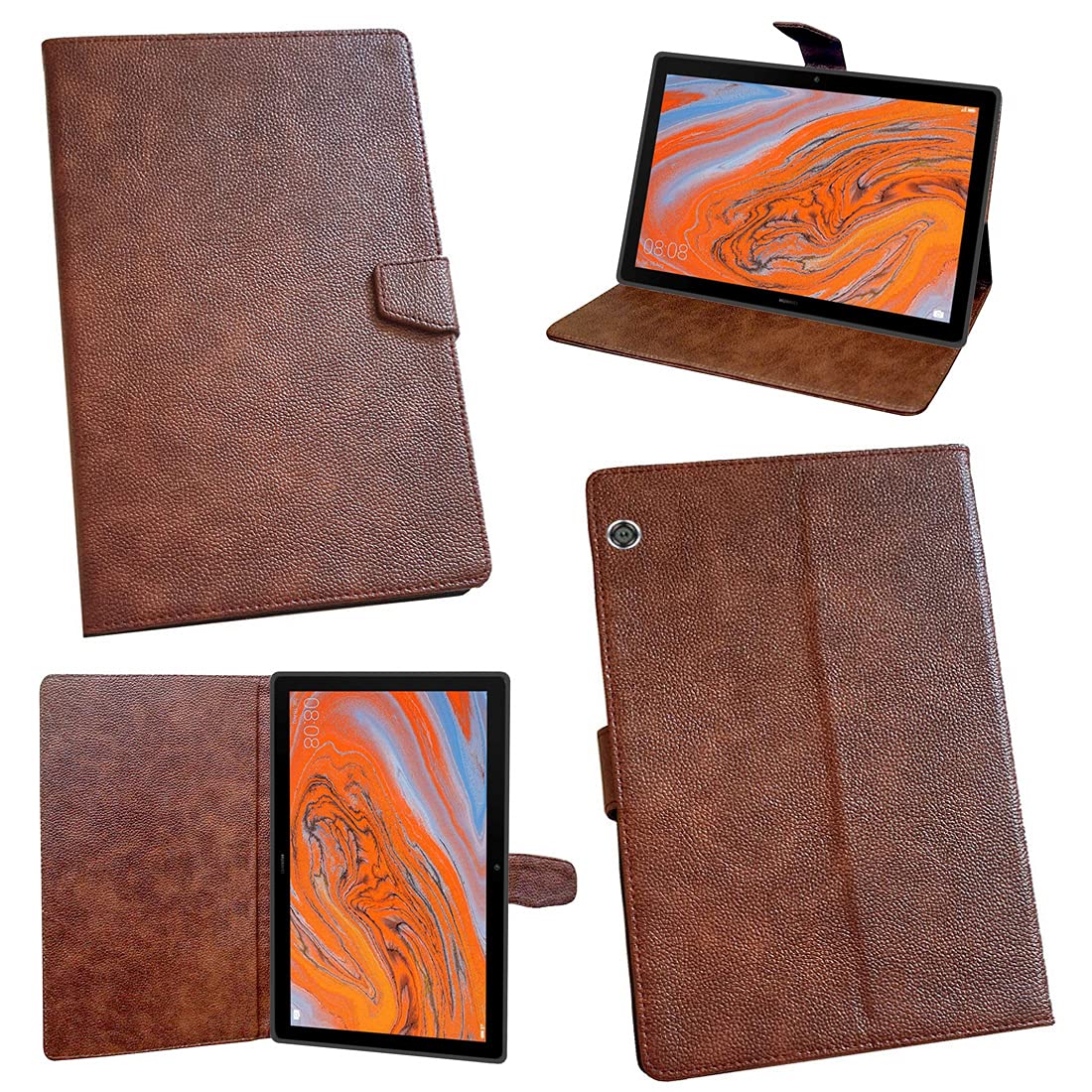 Zaoma PU Leather Flip Flap Case for Huawei Mediapad T5 10.1 inch - Brown (B094D5XN9B) Amazon Price History, Amazon Price Tracker