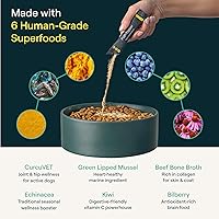 Vista 5 de POP-Topper - Comida para perros – Polvo multivitamínico para perros de 35 libras en adelante – Deliciosa base de caldo de huesos con 6