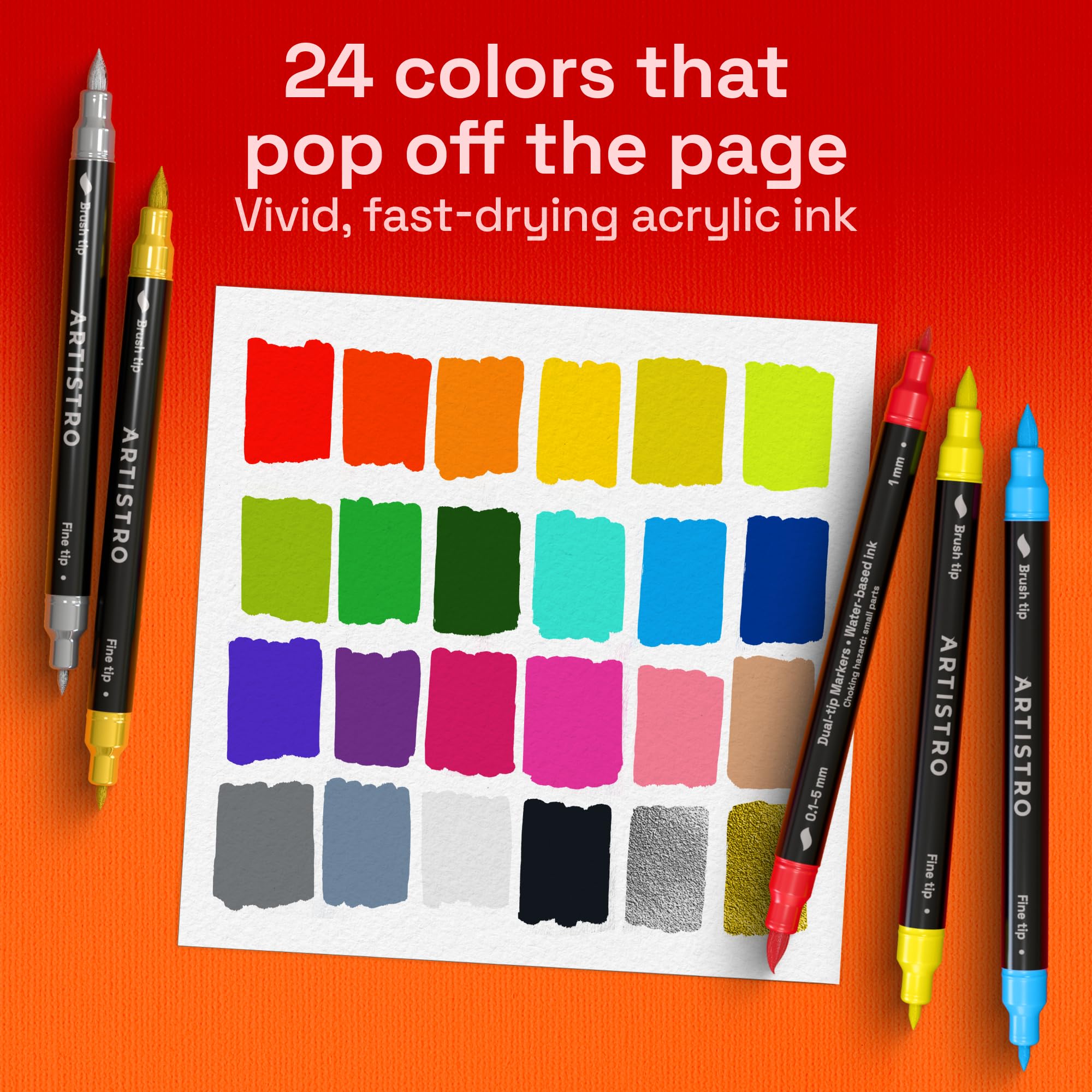 ARTISTRO Acrylic Paint Markers - 24 Colors -2
