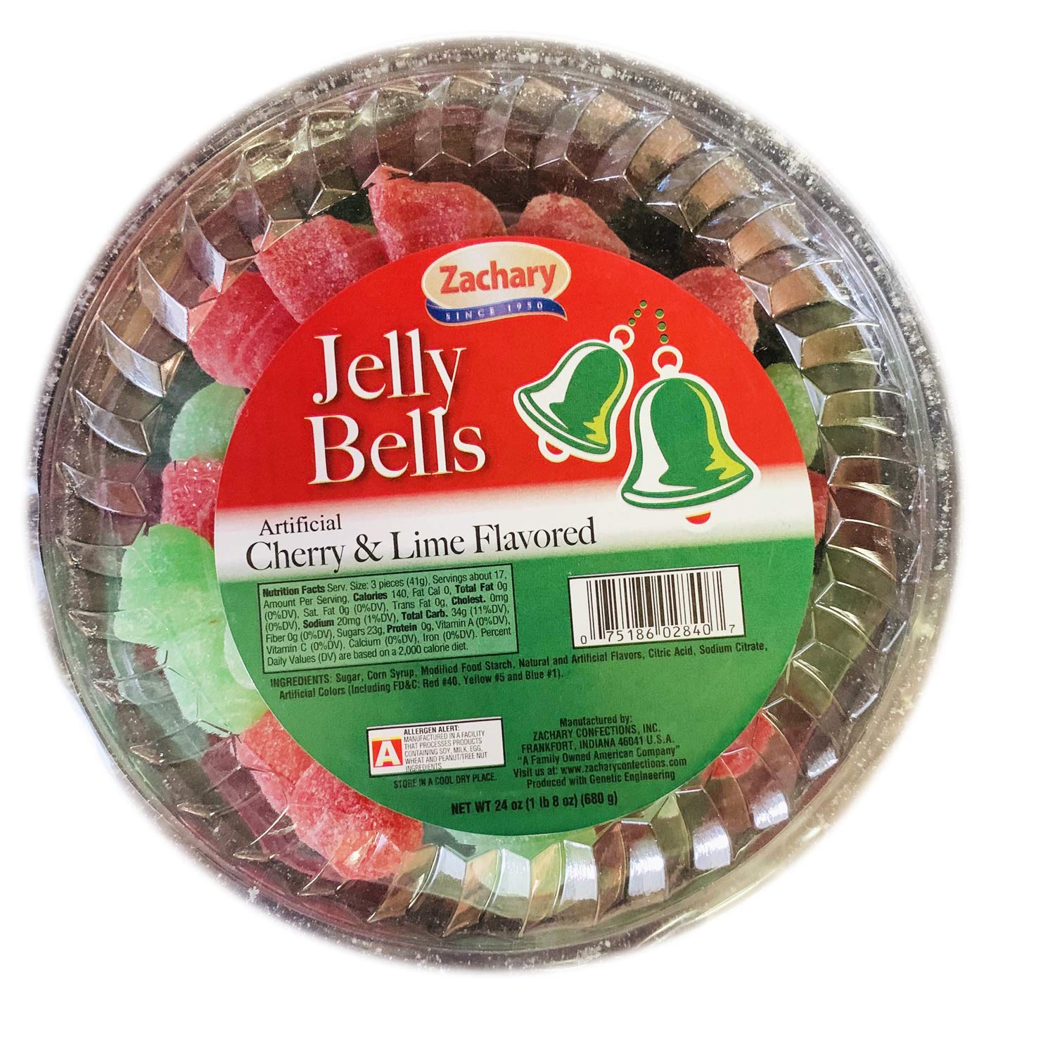 Amazon.com : Zachary Jelly Bell Gumdrops Candy 24 Oz! Cherry