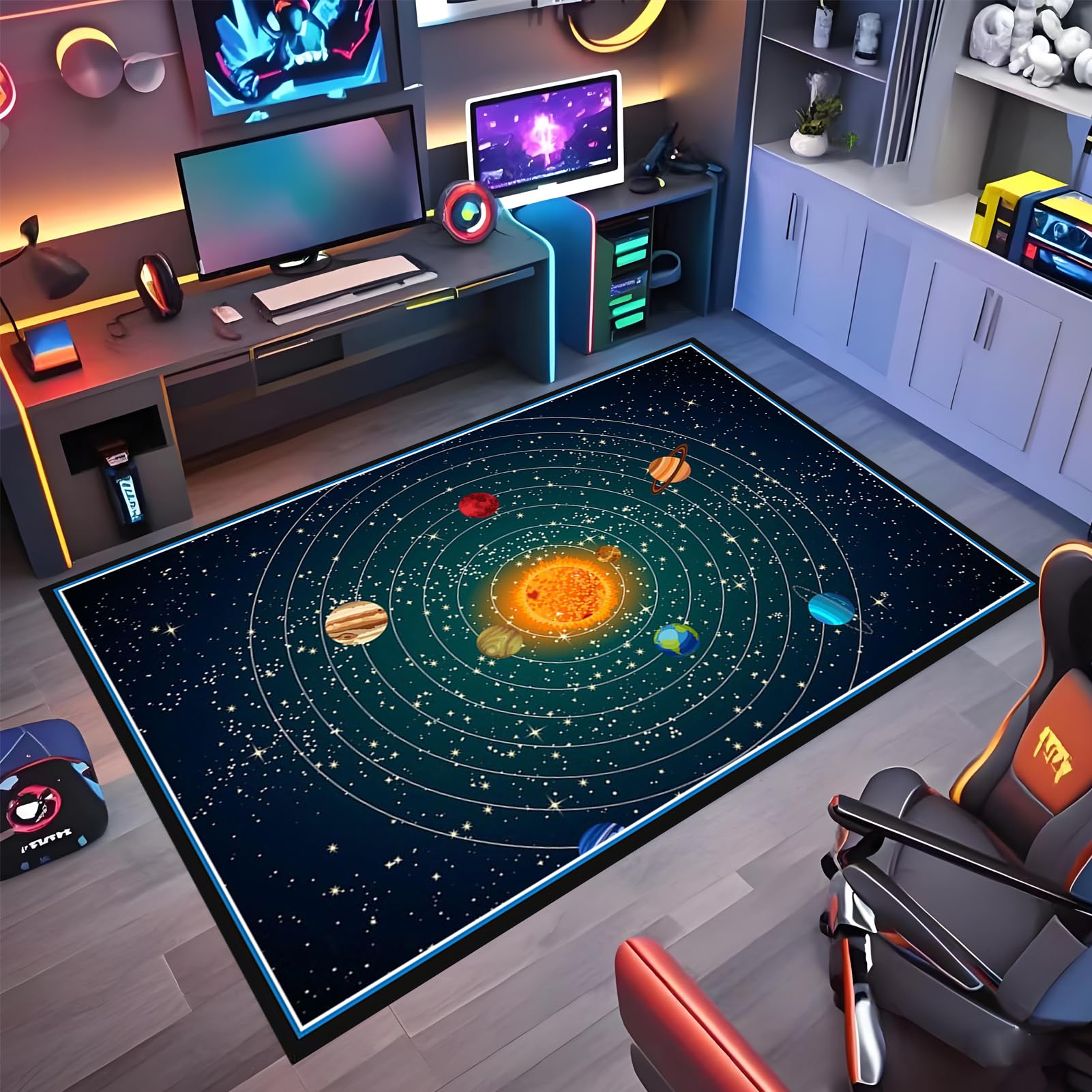 Wuzqju Gaming Chair Mat Non Slip 80 x 120 cm Chair Mat Office Chair Mat for Hard Floor Gaming Chair Mat Low Pile Desk Chair Mat Multi-Purpose Hard Floor Protector Chair Mats for Home and Office
