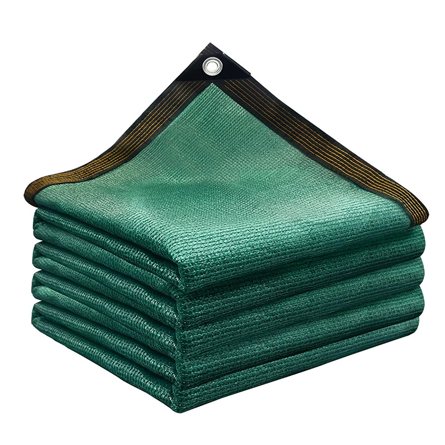 Tela de Sombra 360 x 600 cm Resistencia Desgarro, Anti Ultravioleta, Permeable Al Viento Malla de Sombreo con Ojales para Invernadero, Jardín, Pérgola, Patio Césped, Verde Oscuro