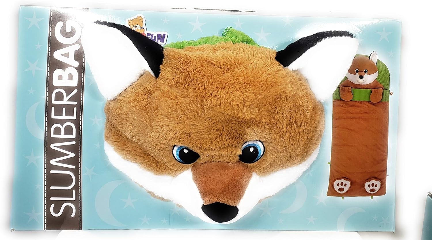 Amazon.co.jp Hugfun ぬいぐるみ寝袋 きつね PLUSH SLEEPING BAG FOX おもちゃ