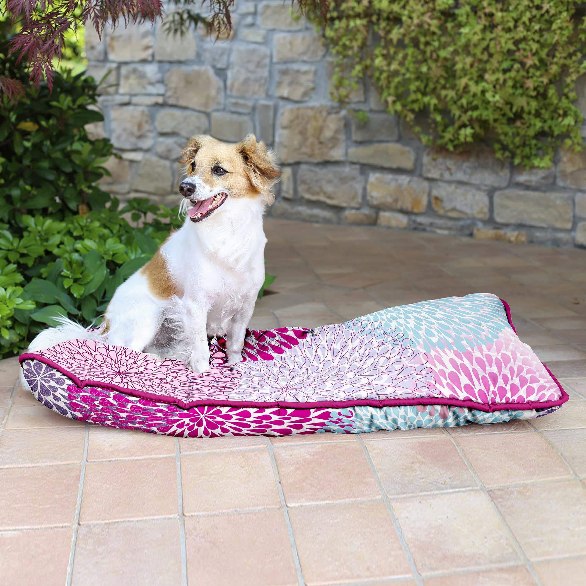 Cojín acolchado Maxy de 60x100 cm en poliéster con diseño Fantasy