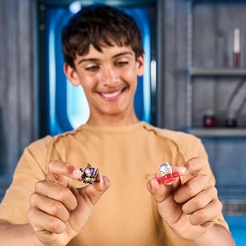 MrBeast Lab Swarms Battle Fusion Series Mega Lab Pack Includes 14 Micro Beasts with Ultra Rare Venus Bear Trap, 80+ to Collect, Stickers & Stackable Fusion Caps for Display