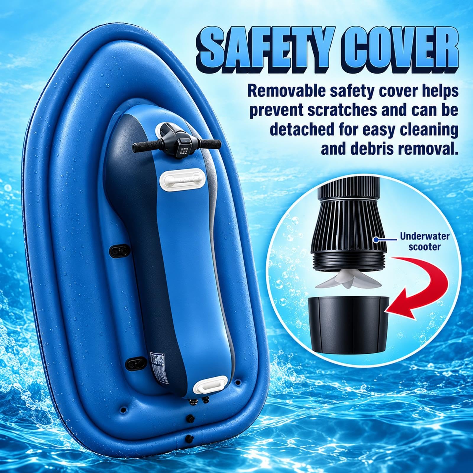 Gommone Motorizzato Veicolo Acquatico Elettrico Scooter da Acqua Motore